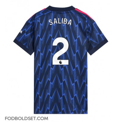 Arsenal William Saliba #2 Udebanetrøje Dame 2025-26 Kortærmet Arsenal William Saliba #2 Udebanetrøje Dame 2025-26 Kortærmet